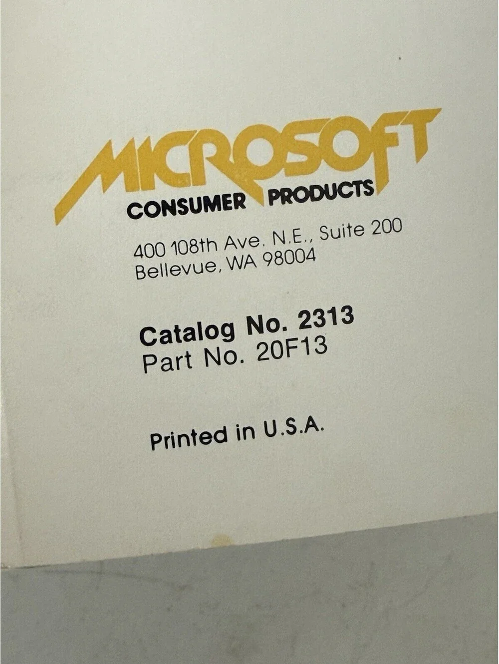 Microsoft RAMCard - Manual, Vintage